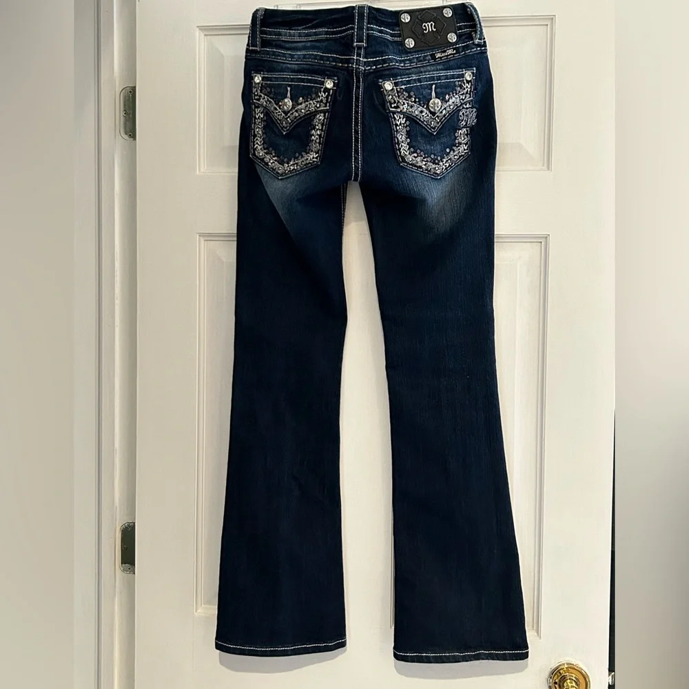 MissMe Signature Rise Boot Cut Jean - Picture 2 of 4